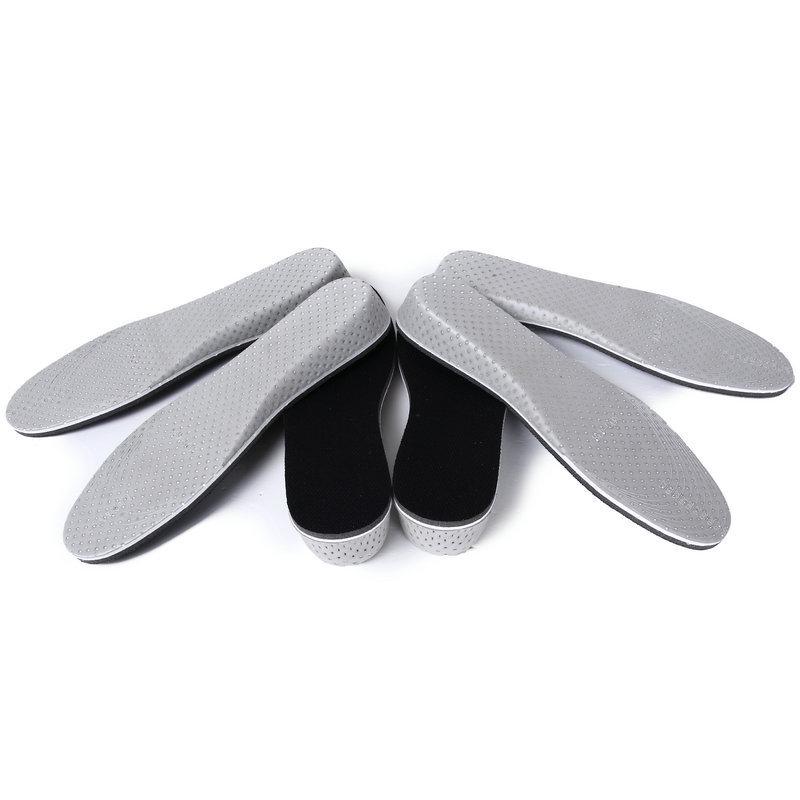 Unisex 3.5cm Height Boosting EVA Perforated Half Insole
