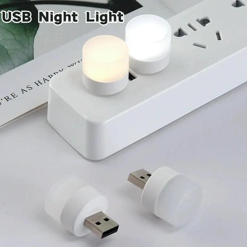 1/10 Stücke Mini USB Nachtlicht Warmweiß Augenschutz Buch Leselicht USB Stecker Computer Mobile Power Lade LED Nachtlampe