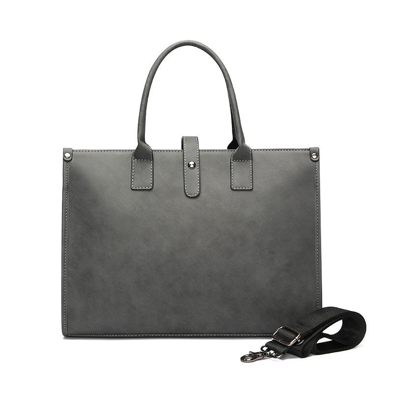 New business computer file bag men's bag casual retro shoulder messenger handbag