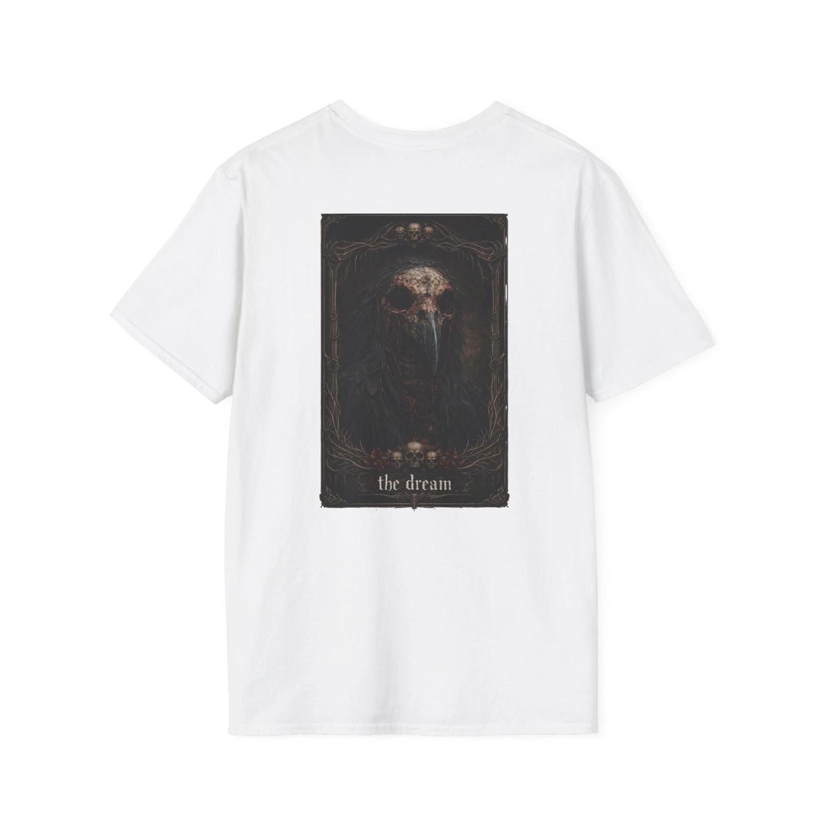 Horror T shirt Emo Goth Skull Bird Dream Shirt Mens Womens Tarot Card Style M