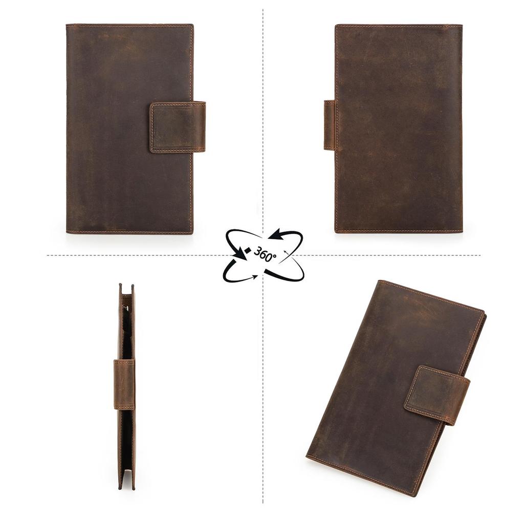 CONTACT'S Hakiki Deri Erkek Clutch Cüzdan Pasaport Tutucu Uzun Çanta Kredi Kartı Yuvası Taşınabilir Kart Çantası Seyahat Cüzdanları