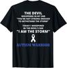 I Am The Storm Autism Warrior Autism Awareness T-Shirt S-5XL