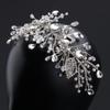 Handmade European Crystal Bridal Hairband In White Wedding Dress Design