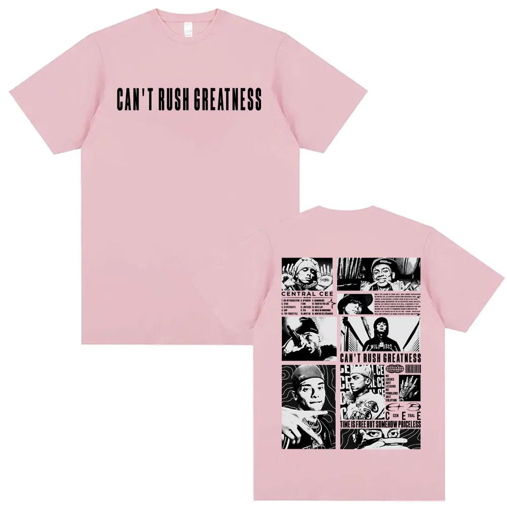 Central Cee Cant Rush Greatness World Tour Tee Shirt Mens Clothing Fashion Retro Oversized T Shirt Summer 100 Cotton Tshirt