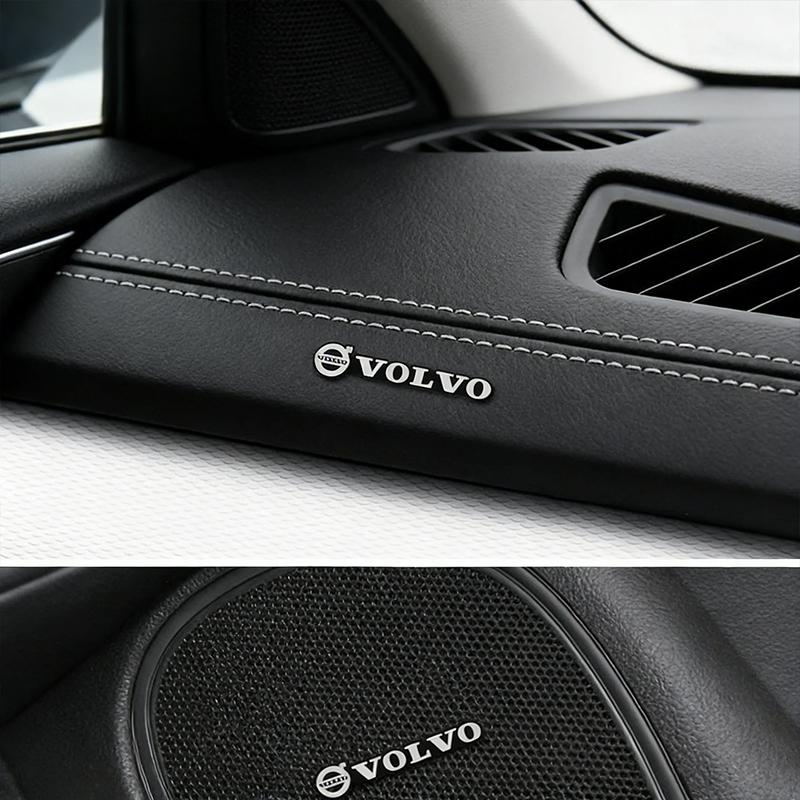 Car Audio Decorate 3D Aluminum Badge Emblem Stickers For Volvo Rdesign Polestar AWD V50 S60 XC60 S40 V90 XC40 XC90 Accessories