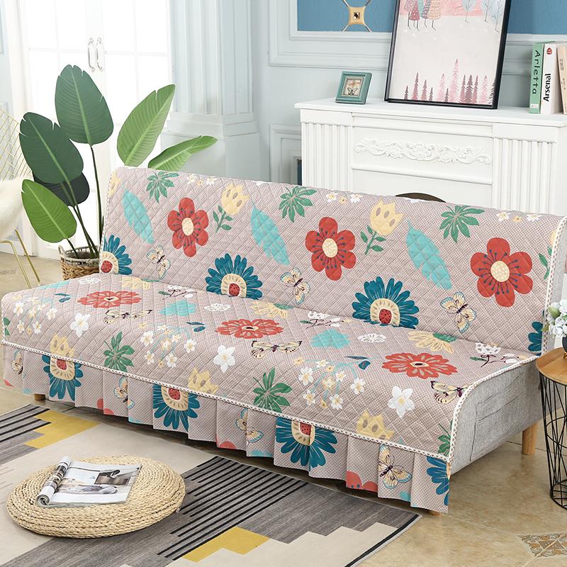 

Универсальный эластичный чехол для дивана-кровати Чехлы для дивана Чехол для дивана без подлокотников Моющиеся эластичные чехлы для складной мебели Чехлы для дивана-кровати 120x140cm