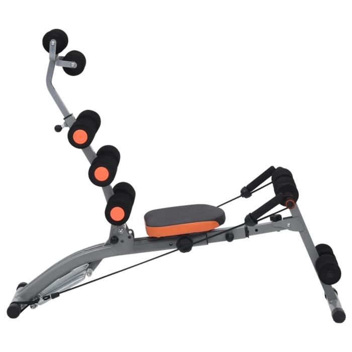 VidaXL L-shaped Abdominal Exercise Machine with Elastic Cords