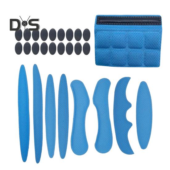 27 יח'/סט ערכת רפידות ספוג לקסדת אופניים נושמת ניתנת לכביסה בולמת זעזועים אוניברסלית קסדת רכיבה לאופני הרים/כביש ריפוד בטנה ערכת כריות