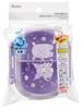 Skater Lunch Single 360ml with Inner Container Dish Dome Shape for Soft Antibacterial Made In Sanrio Kuromi Big for Girls Kids' Box, Tier, Capacity,