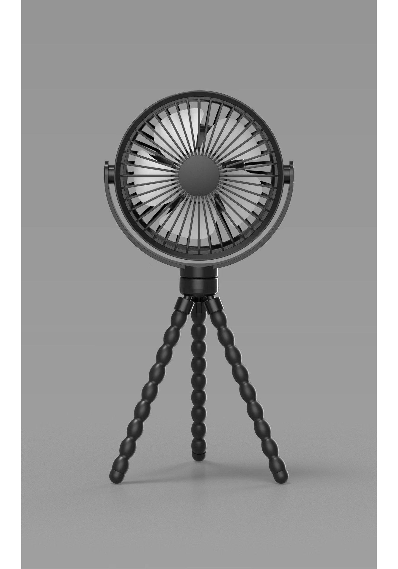 Portable Octopus Tripod Fan: USB-Powered, Detachable, for Desktop & Stroller 332x160x78 mm