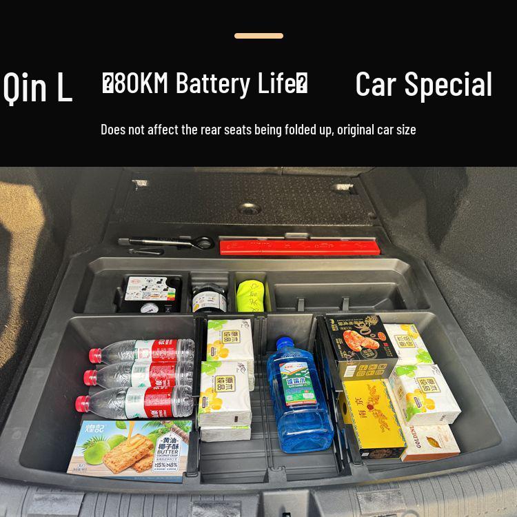 Trunk Storage Box for 24 BYD Models: Qin, L, Seal, 06 - Lower Layer, 80KM Range