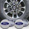 xubal5 4Pcs 54MM Car Original Wheel Center Hup Caps Rim Covers For Ford Mondeo Focus 2 3 4 Fiesta Ecosport Kuga Fusion Auto Accessories