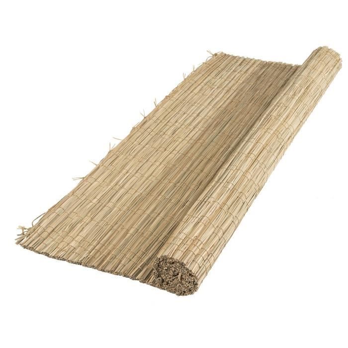 Nature Natürliches Seggendach – 100 % Verdunkelnd – 1 X 3 M – Dicke 6/7 Mm – Natur