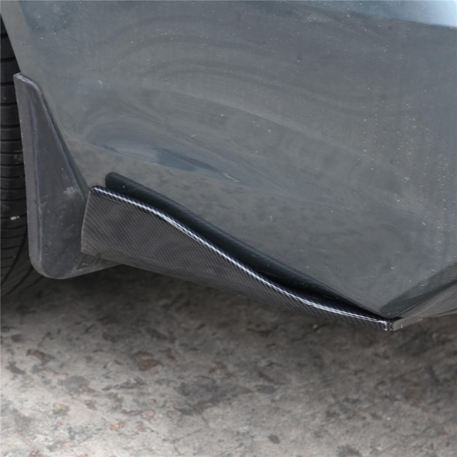 2 buc Culoare Fibră de Carbon Spoiler Bară de Protecție Auto Difuzor Splitter Spate Buza Universal
