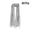 40/80/120pcs Garden Peg Silver Metal U-Shape Garden Staple Garden Ground Nail Film Fixed Pegs Gardening Fixing Tools Film Peg