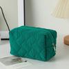 Floral Print Makeup Bag For Women Portable Simple Large Capacity Soft Storage Bag For Travel