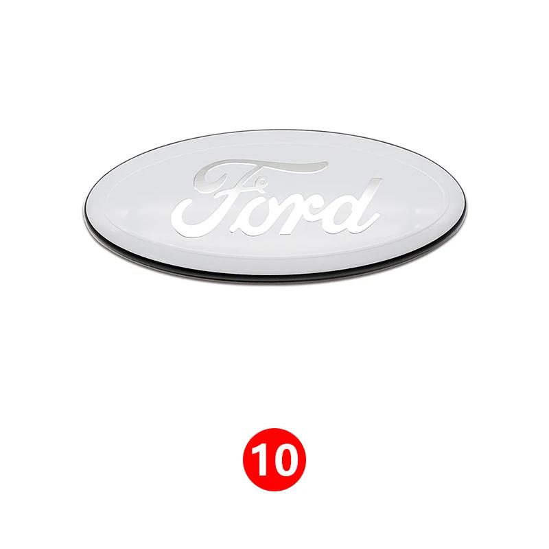 

Car Sticker Ford New 2025 Hot ABS Front Grille Rear Trunk Logo Stickers For Ford Focus Mondeo Edge Fiesta 3D Emblem Badge Design 12.5x5cm