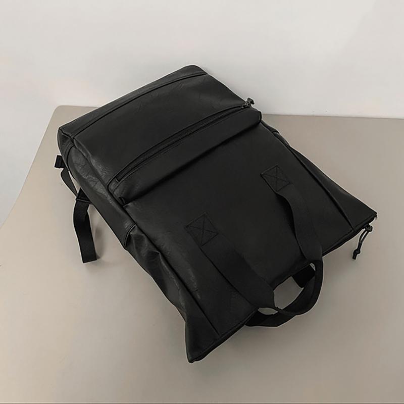 Kısa Mesafe Seyahati Yeni Sırt Çantası PU Deri Çok Yönlü Bilgisayar Çantası Büyük Kapasiteli İş Seyahat Çantası Retro Sırt Çantası