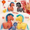 2026 Year of the Horse Plush Mascot: Zhuangjin Flower Horse Doll Ornament for Company Events