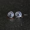 F136 Titanium Zircon Claw Lip Stud Earring with 1.2/0.9 Tooth, 5mm Aurora Ball Piercing Replacement.