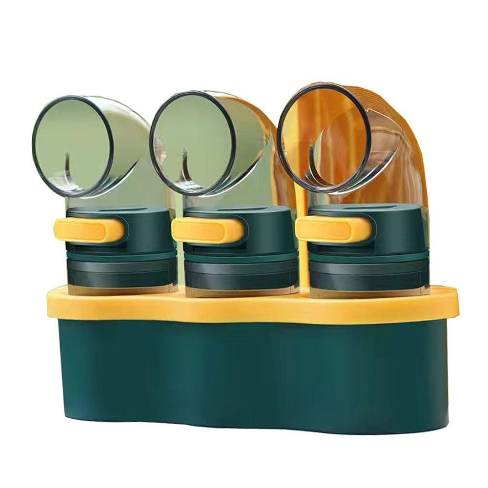 

Quantitative Salt Control Bottle Leak-proof Seasoning Dispenser Convenient Spice Jar Kitchen Green-3 Pcs
