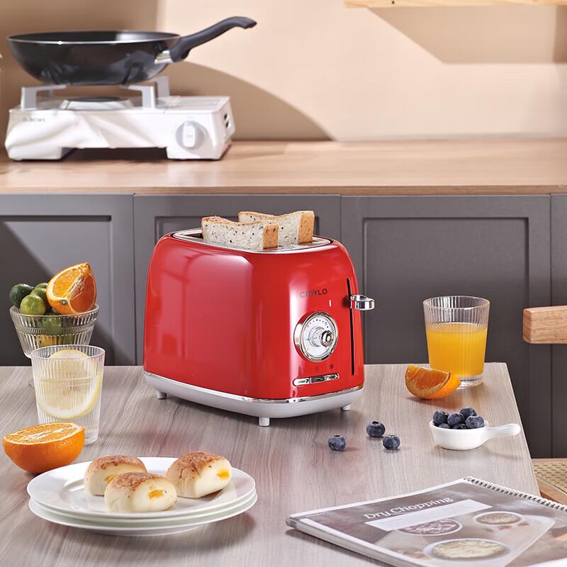 CiDyLo European Retro Double-Slot Toaster CN plug (adapter included)