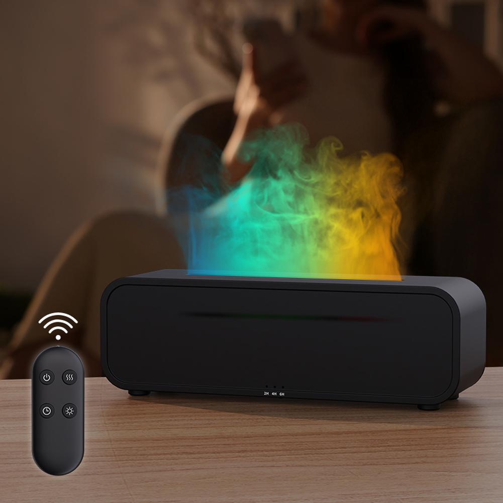 Colorful Flame Air Humidifier Rainbow Flame Cool Mist Humidifier Air Diffuser Humidifier for Bedroom Home Office Yoga Meditation