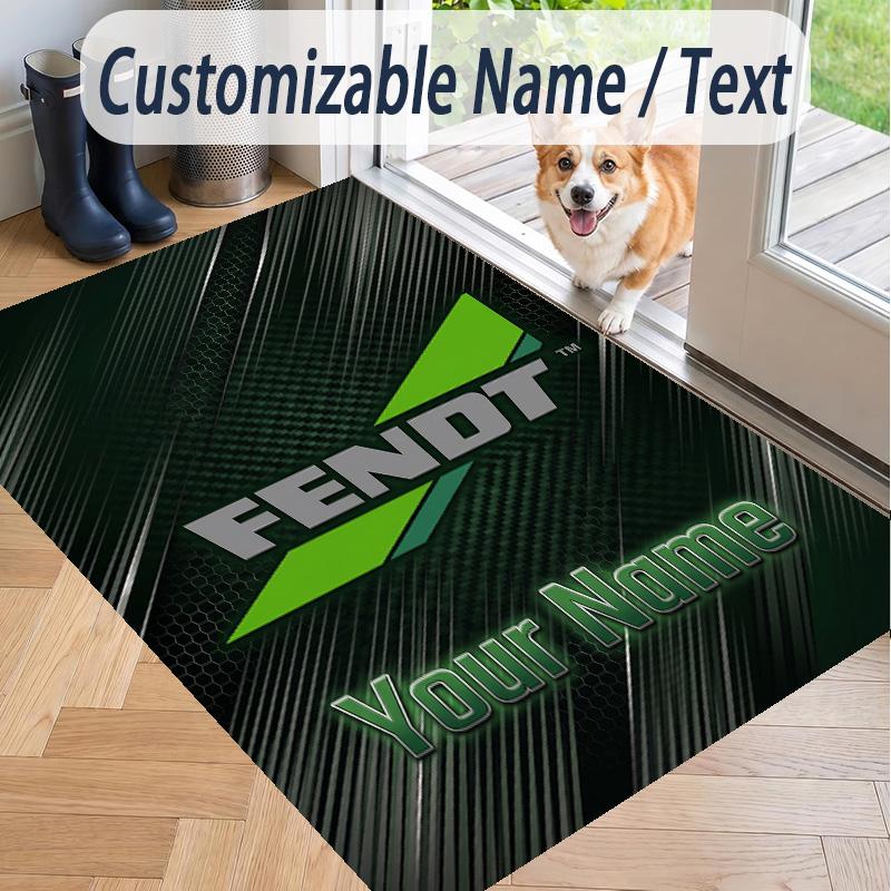 Custom Text Printed Rug Fendt Non Slip Floor Carpet For Home Room Decor