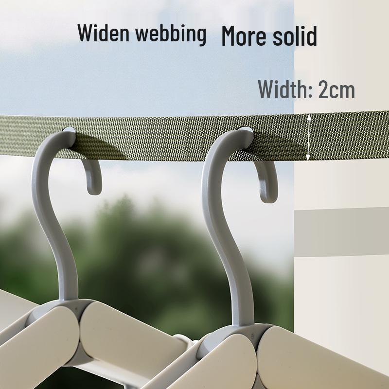 Portable Adjustable Clothesline for Travel and Outdoor Use