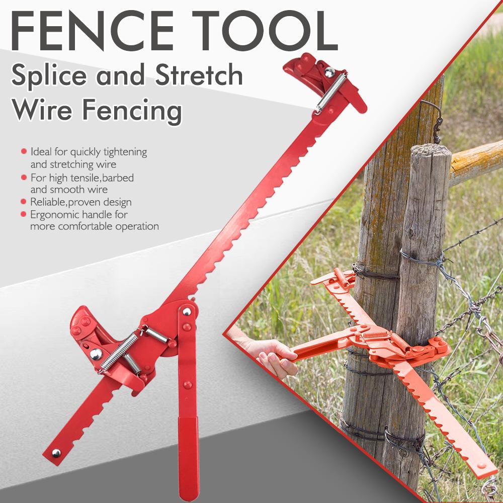 Multifunctional Fence Stretcher & Splicer Heavy Duty Fence Tension Tool