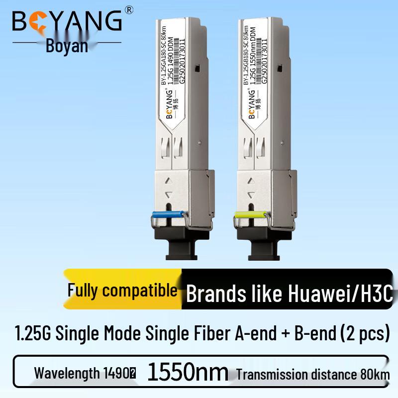 Boyang SFP Gigabit 1.25G Single-Mode Single-Fiber Optical Transceiver