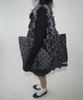 Kimimi Big Frill Dot Shoulder Bag Deep Gray