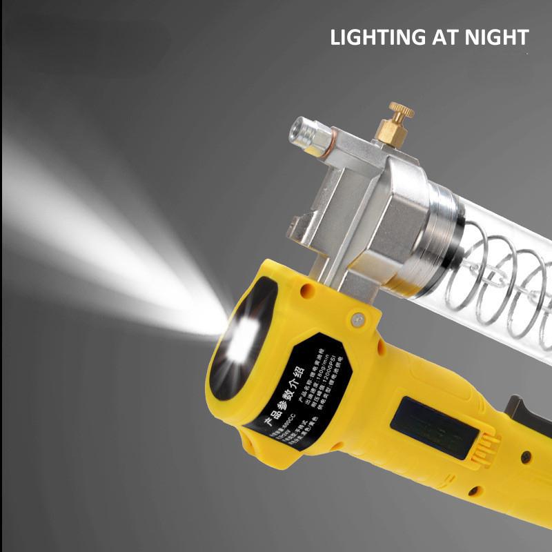 Electric Grease Gun High Pressure Lithium Battery Oil Injector Professional Excavator Rechargeable Lube Oil Tool