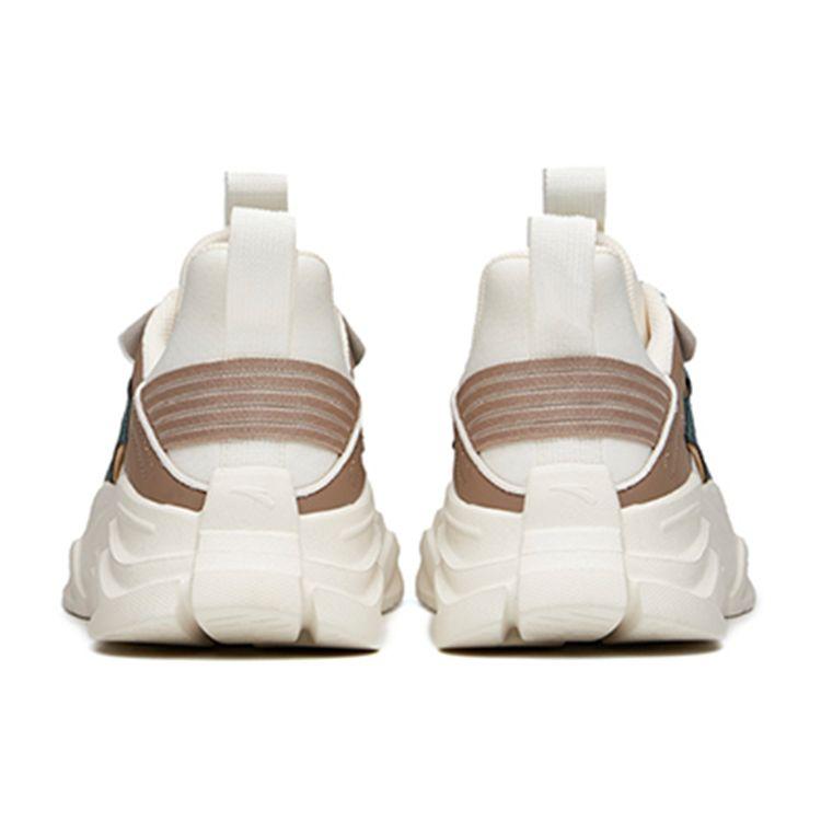 Anta Lifestyle Series Fabric Synthetic Leather Sports Shock Absorption Non-Slip Wear-Resistant Breathable Lightweight Low-Top Casual Shoes 912038820-6