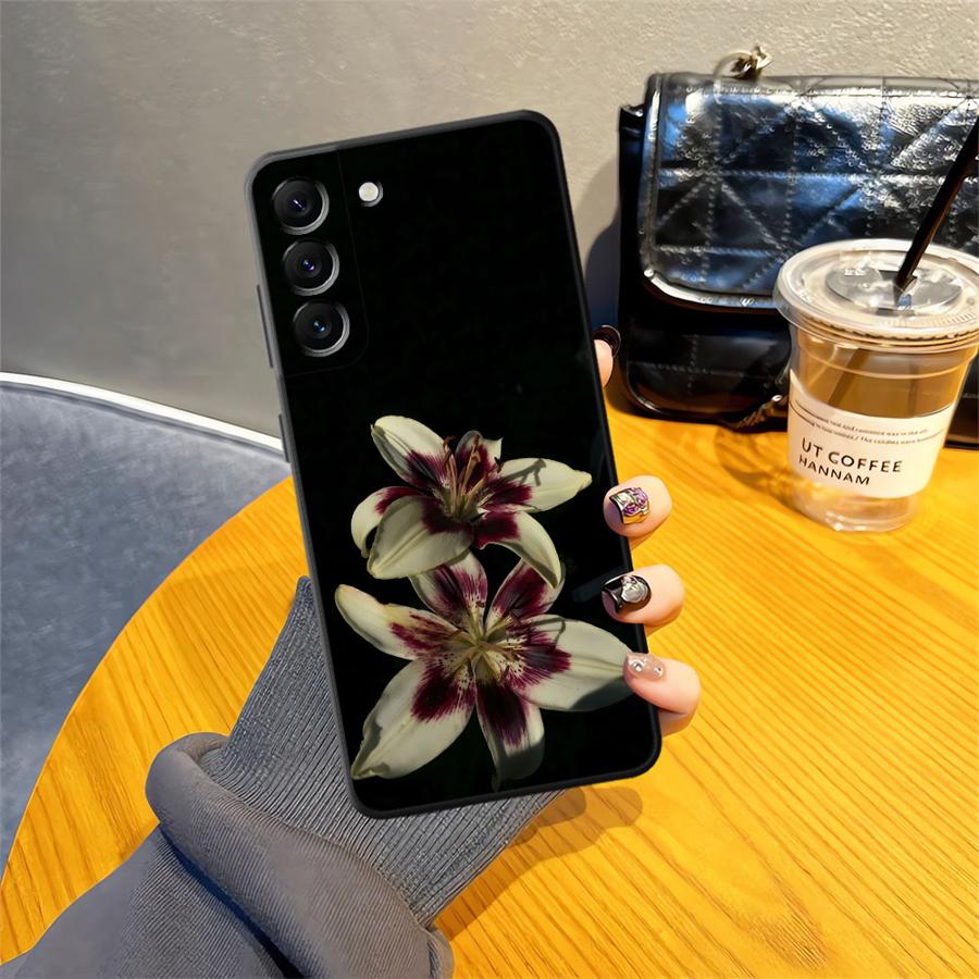 Lily Orchid Flower Print Funda Phone Cover Case for Samsung Galaxy A50 A15 A05 A17 A12 A04 A13 A20 A16 A40 A06 A70