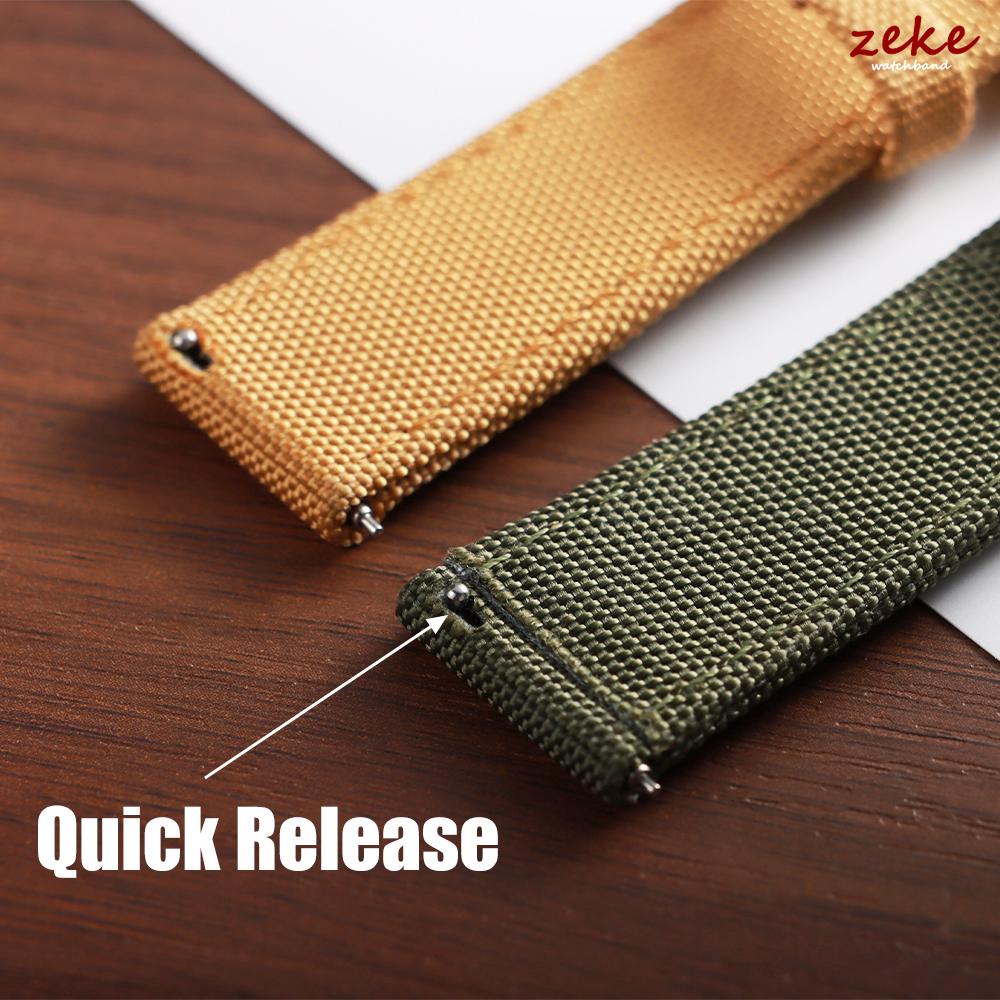 20mm 22mm Waterproof Sailcloth Watch Strap Two-Sided Nylon Watchband Men Quick Release Bracelet for Samsung Galaxy Watch 7/6/5/4