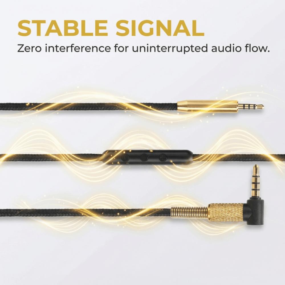 Male to Male Audio Cable 2.5mm to 3.5mm Aux Cable for AKG Y40 Y50 Y45 Replacement Cable