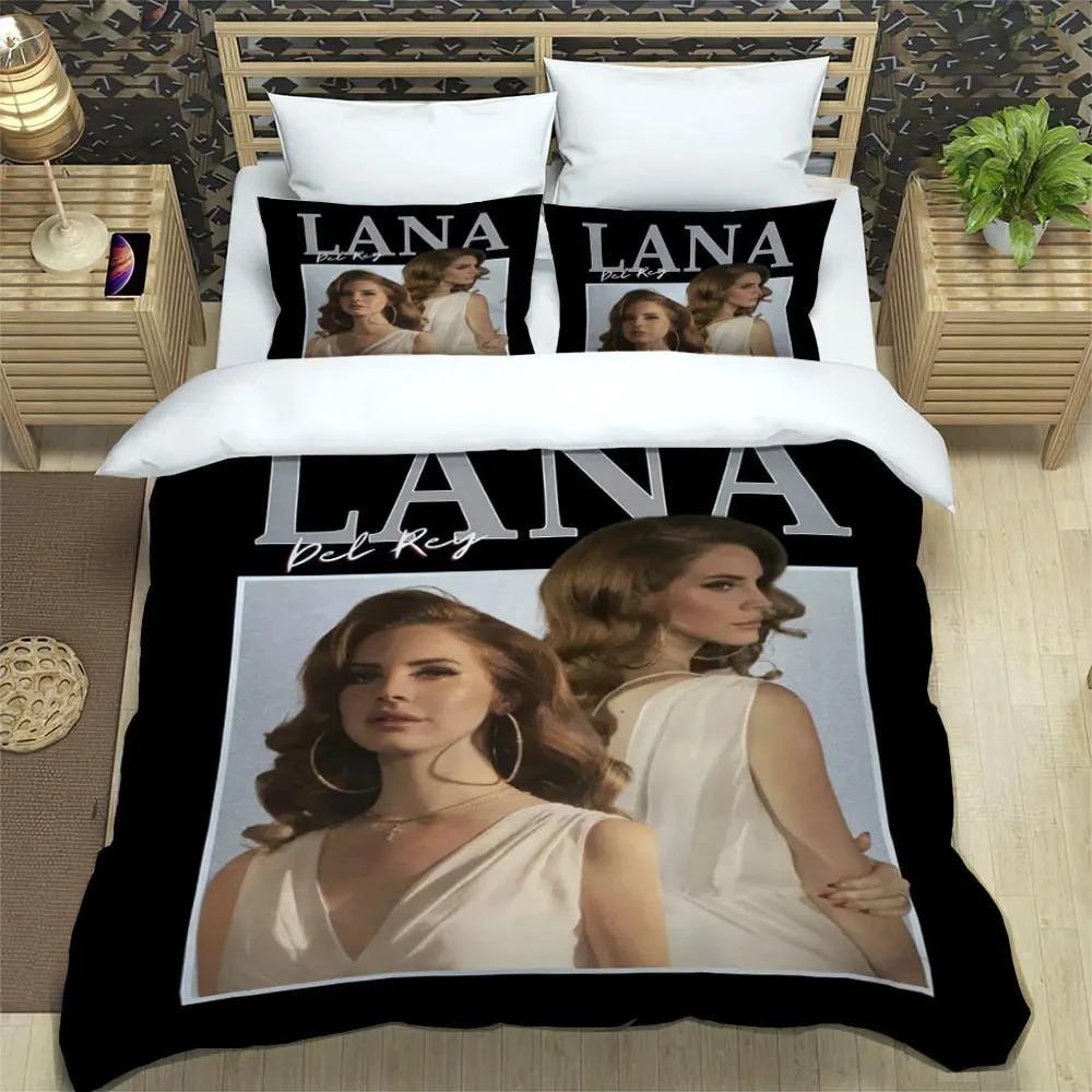 

Comforter Cartoon Lana Del Rey Bedding Set Lizzy Grant Adult Boys Girls Bedroom Decoration Single Double Size Comforter (quilt)-EU Single(135*200cm)3pcs
