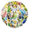 50Pcs Adorable Parrot Graffiti Stickers Colorful Personality Creative Birds Cartoon Decal Diy Luggage Phone Cup Car Kid Toys