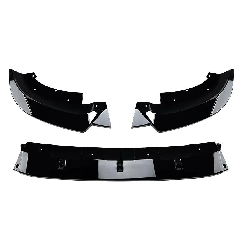 For BMW X3 G01 Pre-Lci 2018 2019 2020 2021 Automobile Front Bumper Lower Lip Protective Cover Splitter Decoration Accessories Glossy Black