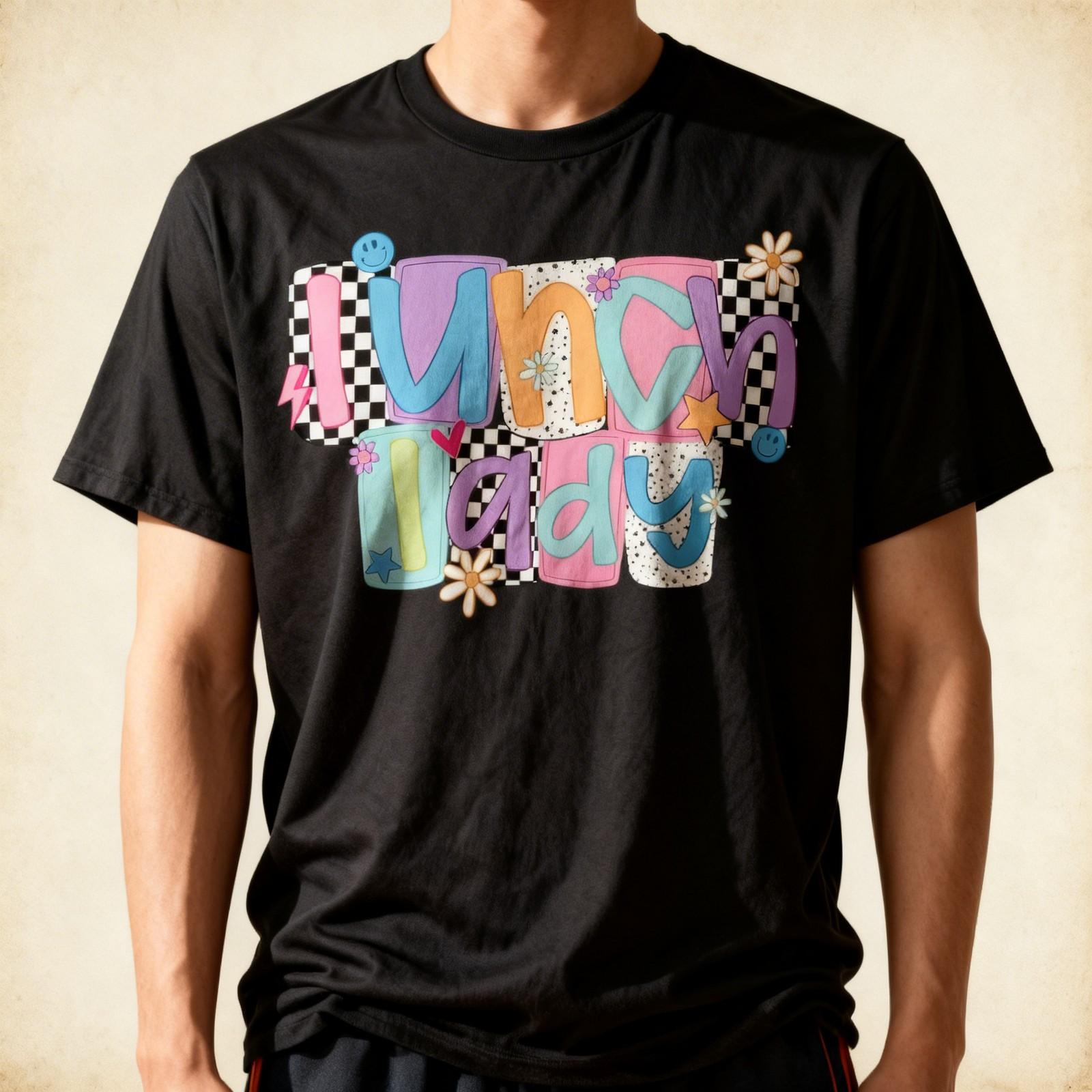 Lunch Lady Cafeteria Worker Lunch Squad Back to School T-Shirt S