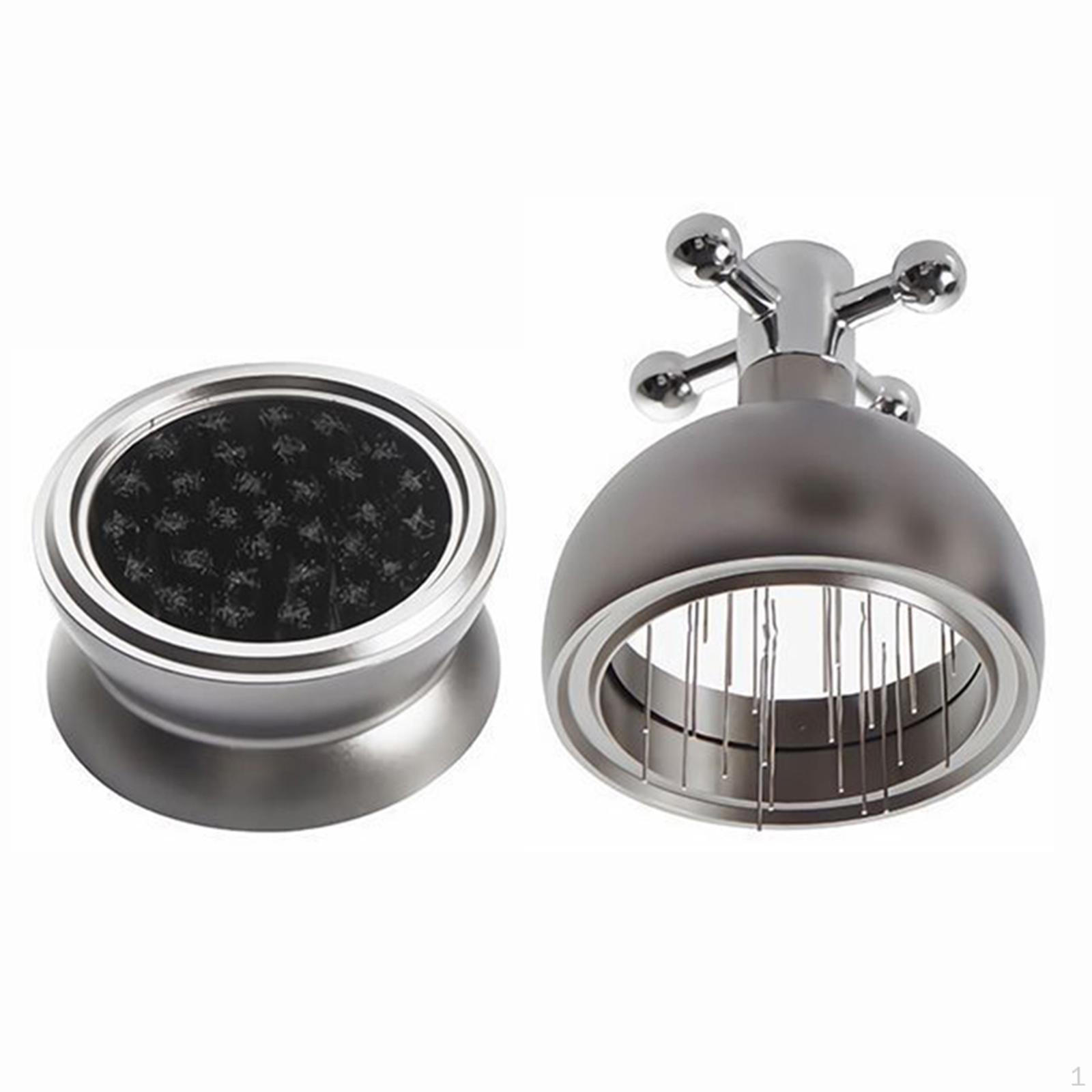 

Coffee Distributor Distribution Tool Stainless Steel with Stand, Leveler Stirring gray 53mm