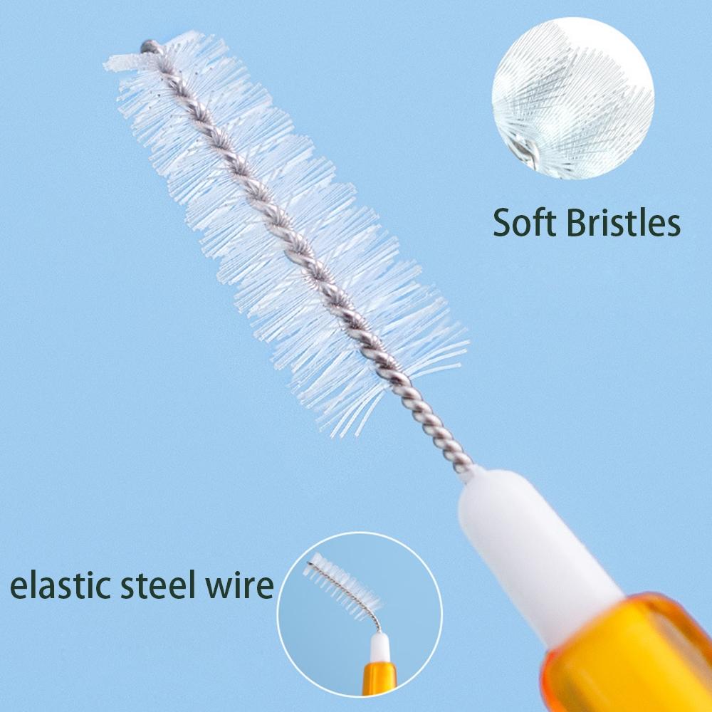 60pcs/box Interdental Brushes Dental Teeth Cleaning Orthodontics Oral Care Toothpick Dental Tool Floss Orthodontic Tooth Brush