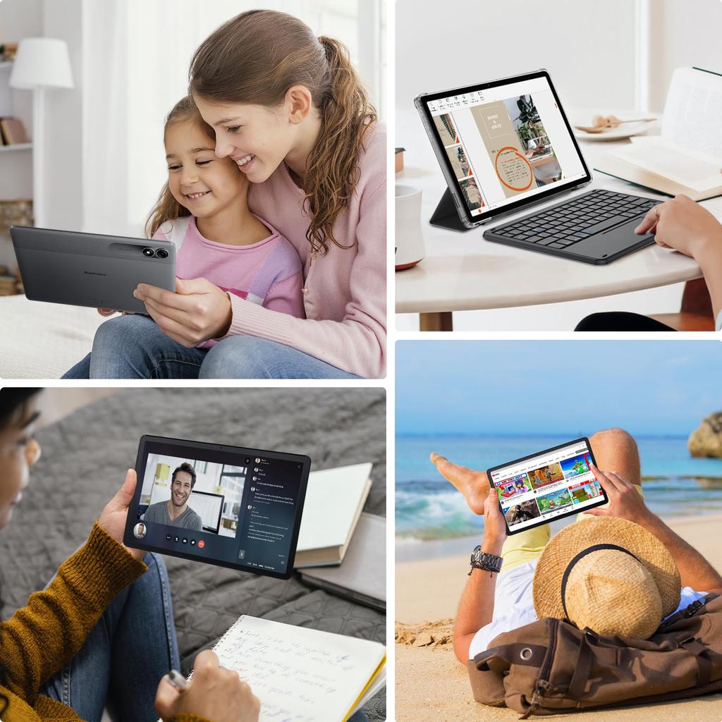 New Android 14 Blackview Tab90WiFi Android 14 Doke PC Mode PD Fast Widevine 1080P 5G WiFi GMS Authentication Face Recognition OTG Wireless Projection