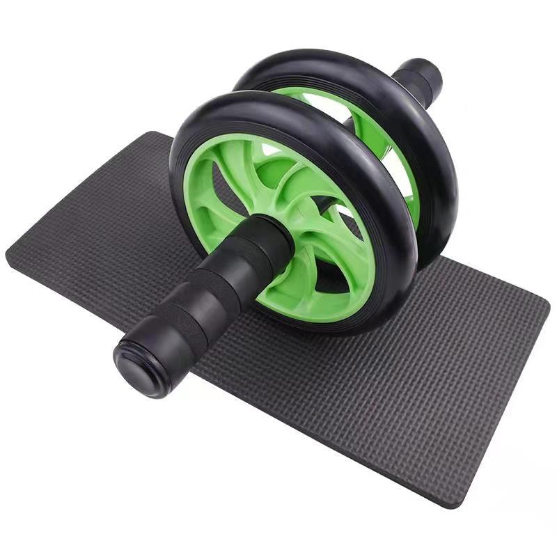 Ab Wheel Roller Set With Knee Mat Home Abdominal Exercise Equipment Core Strength Training Fitness Workout Tool