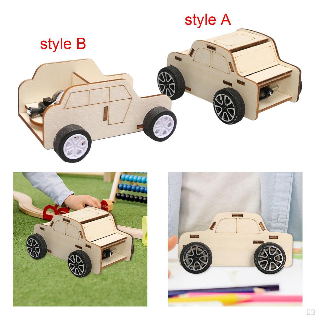 DIY Car Building Projects Model Kits 3D Wooden Puzzle for Age 8-12