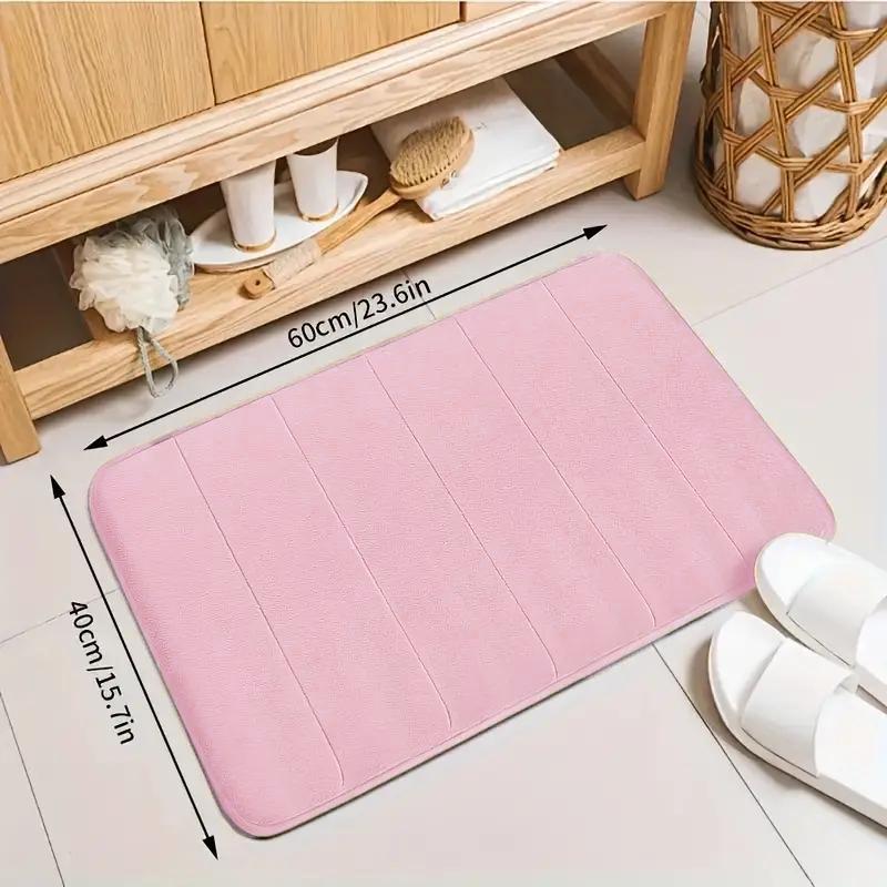 Super Absorbent Bath Mat For Bathroom Carpets Rugs Soft Memory Foam Floor Bedroom Toilet Floor Shower Non-slip Rug Home Decor