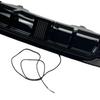 BMW E60 5 Series Rear Lip Diffuser: Gloss Black, Dual Exhaust, with Lights