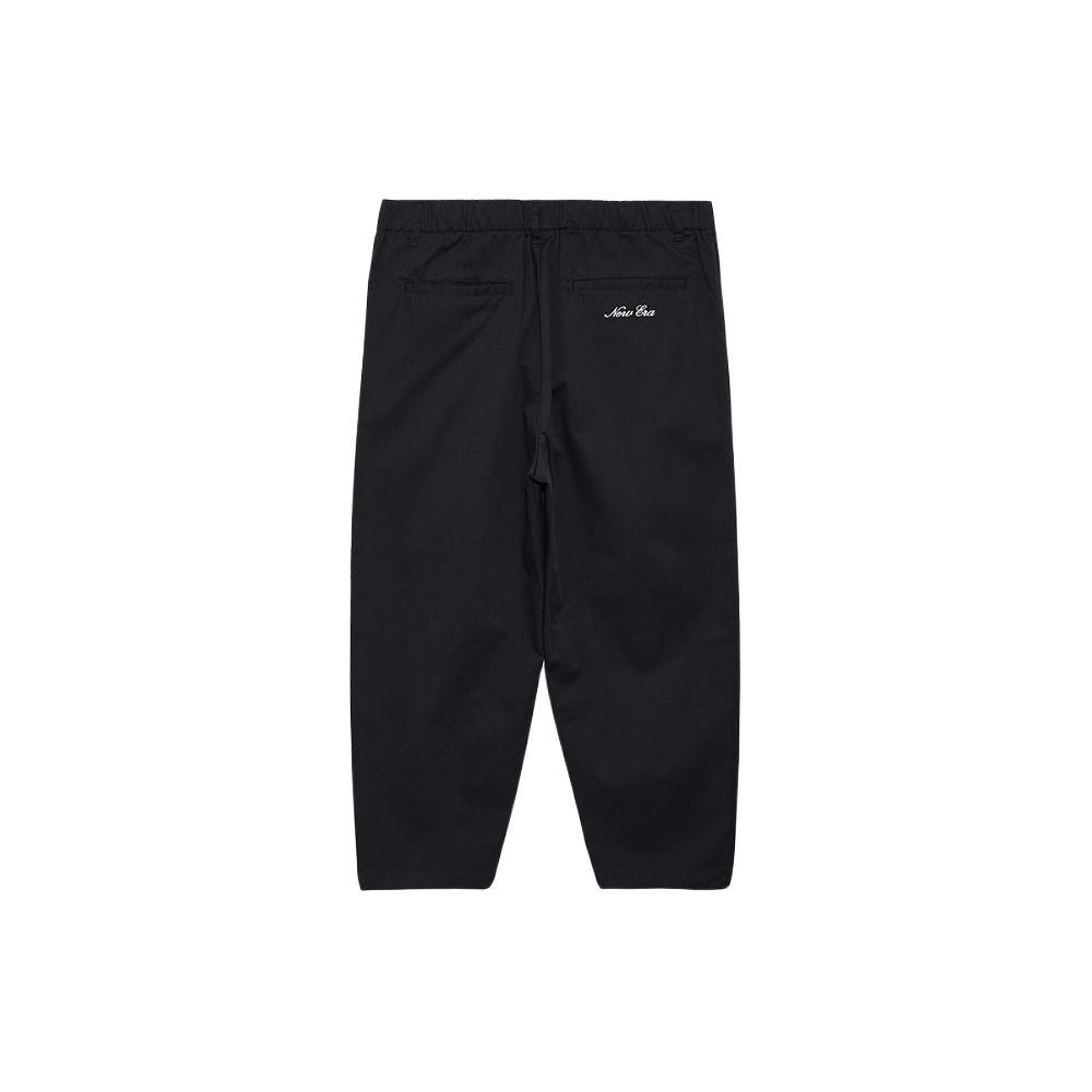New Era SS24 Simple Embroidered Wide Leg Straight Casual Pants Unisex pants Black 14148928