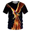 Men's T-shirt with Divine Animal Pattern 3D Digital Printing Round Neck Short Sleeved Fashionable Top